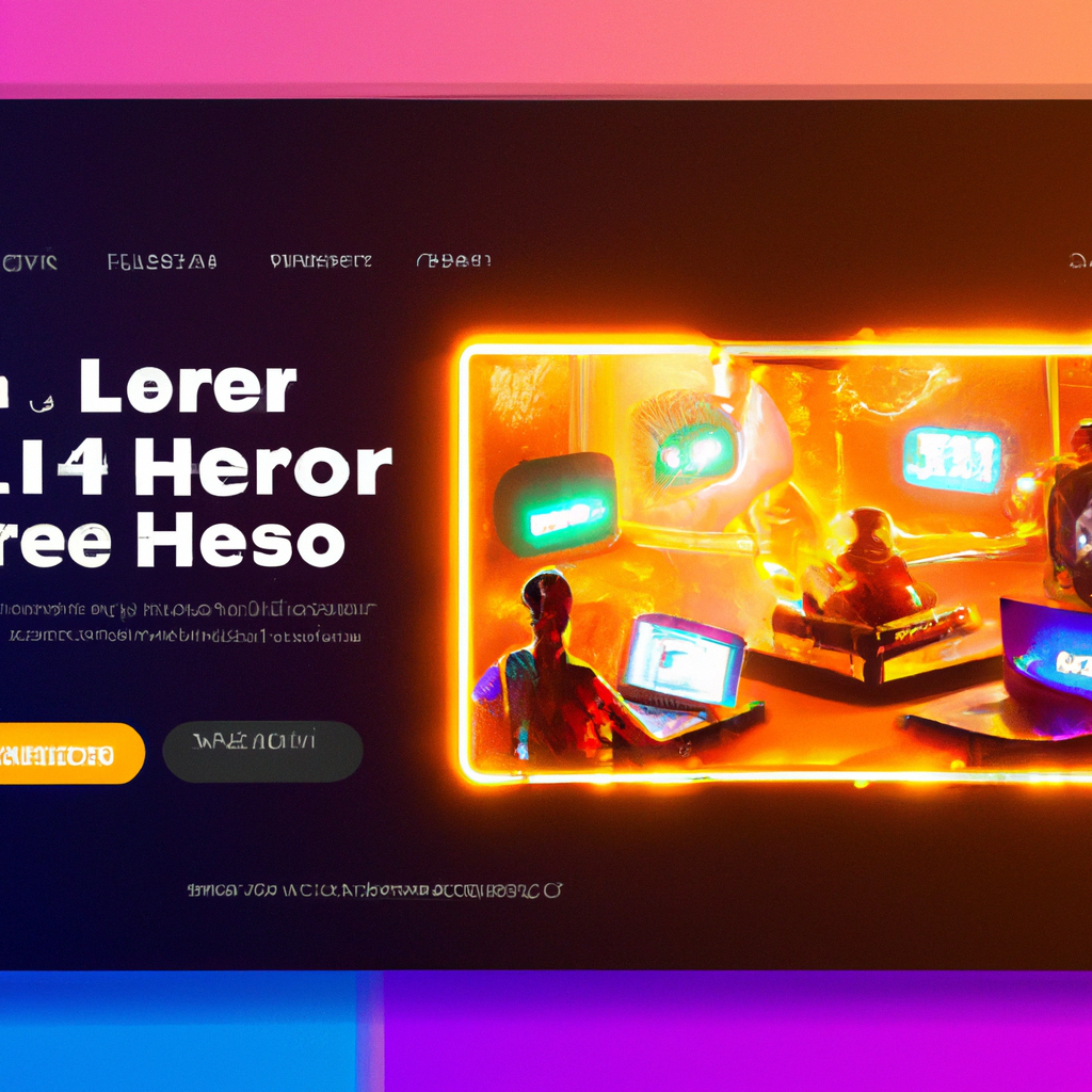 Hero montage: players in neon arcade, split-screen action and lobby HUD