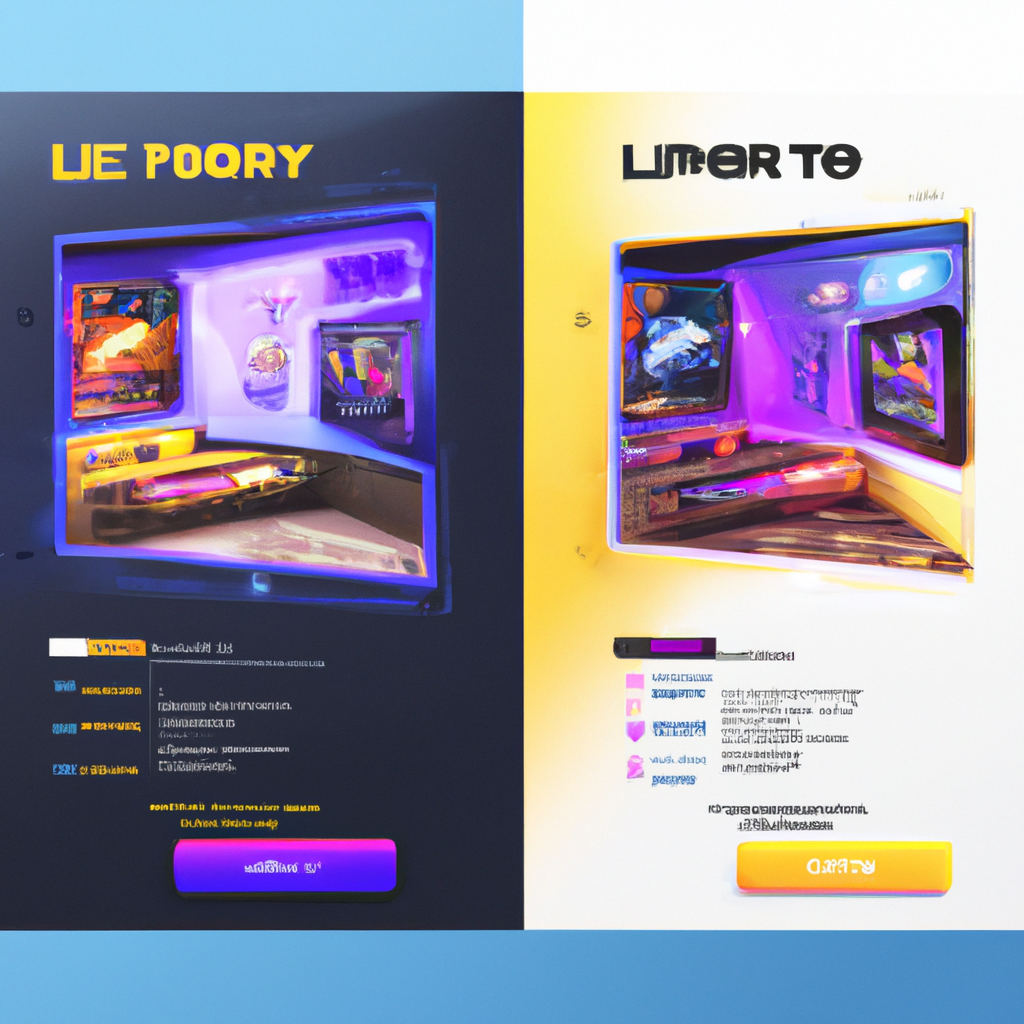 Split frame: lobby UI and live match replay with HUD elements